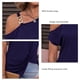 thumbnail image 5 of Blusa Casual con Hombros Descubiertos,Camiseta con Hombros Descubiertos y Dobladillo Plisado para Mujer, Camiseta con Hombros Descubiertos, Calidad Inigualable, 5 of 6