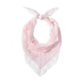thumbnail image 2 of Helii Lace Triangle Head Scarf for Women – Vintage French Floral Headwrap, Boho Lace Trim Bandana Headband, Adjustable Tie Back Kerchief for Spring Summer Wedding Beach Light Pink,One Size, 2 of 6