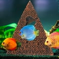 thumbnail image 3 of WHAMVOX Pyramid Fish and Shrimp Hideout House Aquarium Tank Decorations for and Small Pets, 3 of 8