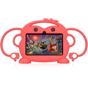 Kids Tablet, 7 inch Android Tablet for Kids, 6GB RAM 32GB ROM Quad-Core Toddler Tablet with Shockproof Case, Bluetooth, WiFi, Parental Control, 2MP+2MP Dual Camera, GPS, Games