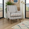thumbnail image 5 of Jofran Nielsen Mid-Century Modern Upholstered Retro Geometric Fabric Accent Chair, 5 of 10