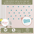thumbnail image 2 of Star Wall Vinyl Stickers for Home Décor 2inch 30pc Peel-n-Stick - Hot Pink, 2 of 4
