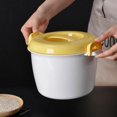 thumbnail image 4 of Microwave Rice Cooker And Steamer For Vegetables, PP Plastic, White, Small Size, 4 of 6