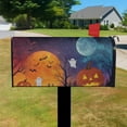 thumbnail image 3 of Halloween Horror Pumpkin Spooky Ghost Moon Mailbox Cover,Magnetic 18x21 Inch Mailbox Wrap Waterproof Durable Fall Welcome Box Wrap for Yard Farmhouse Decorative, 3 of 5