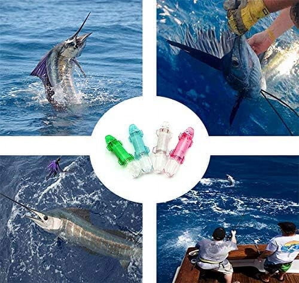 LED 4PACK Deep Drop Underwater Fishing Flashing Light Bait Lure Squid, 500hrs Lifespan, 600M Deep