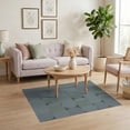 thumbnail image 3 of ODIKA 4'x6' Blue Green Soft Geometric Washable Area Rug Modern Abstract Shapes for Stylish Spaces for Home Office, Under Desk, Non-Slip Chair-Friendly, Flatwoven, 3 of 7