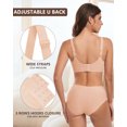 thumbnail image 3 of Wireless Bras for Women No Underwire Full Coverage Padded Push Up Wirefree Bras Seamless Bralette Soft Comfort Everyday Bra, 3 of 8