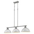 thumbnail image 1 of Golden Lighting 3602-3LP-CH-WH Duncan 3 Light Pendant,White, 1 of 10