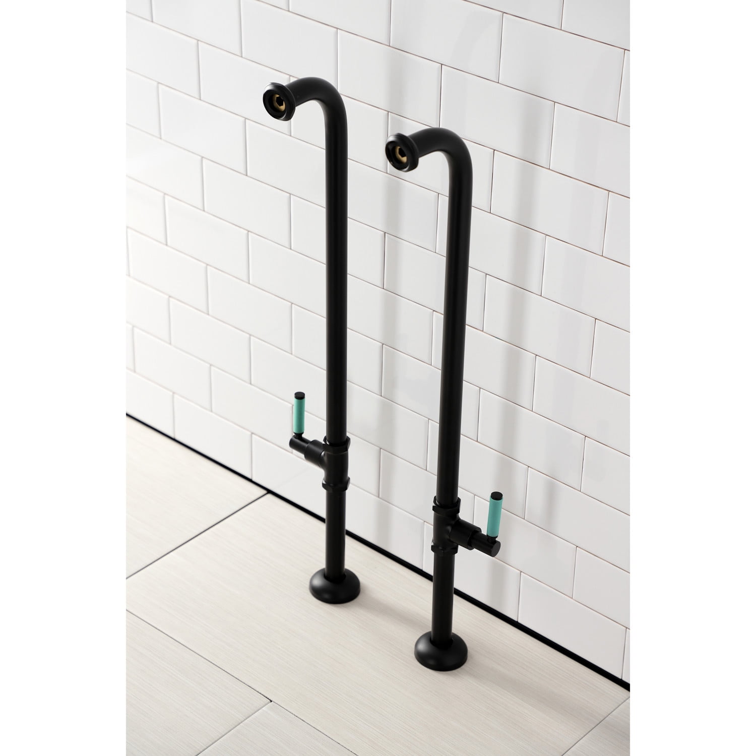 Kingston Brass AE810S0DKL Concord Freestanding Tub Supply Line, Matte Black