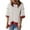 Red 1, variant on hotojiny Spring Fashion Sweatshirts for Women Oversized Striped 3/4 Sleeve Pullover Loose Casual Crewneck Shirts