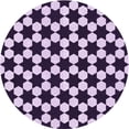thumbnail image 1 of Ahgly Company Machine Washable Indoor Round Transitional Blossom Pink Area Rugs, 3' Round, 1 of 7