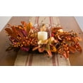 thumbnail image 3 of DII Rattan Decorated Full Wreath, 22" (Orange), 3 of 4