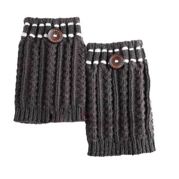 Billuyoard Puños para botas, fácil de combinar, estirable, moldeador de moda, manga de pantorrilla, calentador de piernas cómodo, calcetín Suministros térmicos gary oscuro