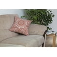thumbnail image 6 of TreeWool (Pack of 2) Mandala Accent Cotton Decorative Square Throw Pillow Covers (16" x 16", Rust), 6 of 6