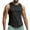 🔥 Black, variant on Undershirts for Men Pack Summer Sleeveless Crew Neck Mens Workout Tank Tops Solid Color Relaxed Fit Oversized Athletic Men's Clothing Hawaiian for Summer Beach Days Gray M