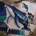 thumbnail image 3 of Wildlife Patchwork DIY Kit, Animal Fabric Sewing Set, Quilted Wall Hanging Craft, Beginner Friendly Home Decor Art Project, 3 of 7