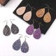thumbnail image 2 of blackPendientes Tendencia Pendientes Largos De Lentejuelas En Forma De Gota Moda Super Flash Ear Jewelry Mujer Negro -, 2 of 5