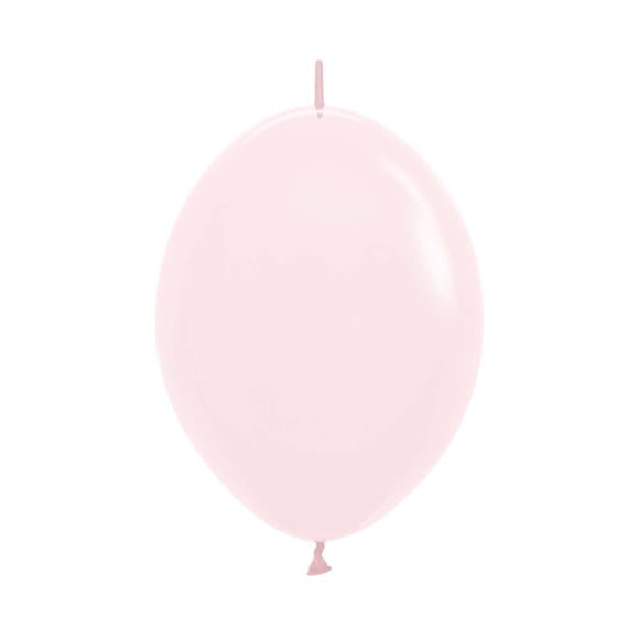 Celebrate in Style with 50 Pastel Matte Pink Link-O-Loons – Biodegradable, Durable Party Supplies for Birthdays – Vibrant Colors to Brighten Any Event!
