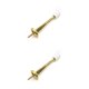 thumbnail image 1 of Speravity Tope de puerta Resistente al desgaste Flexible Aleación de zinc Diseño retro Tope de puerta automático Ligero Fácil instalación Topes de Oro 2piezas Speravity CBP364009, 1 of 6