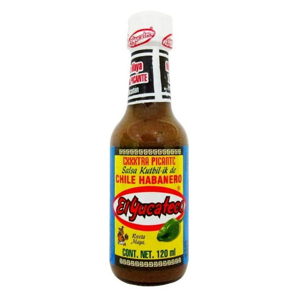 Salsa extra picante El Yucateco chile habanero 120 ml