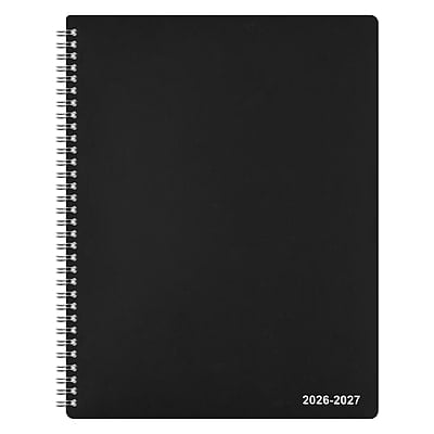 2026–2027 Staples 8.5" x 11" Academic Weekly and Monthly Planner, Black (ST63503-27)