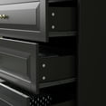 thumbnail image 6 of WIAWG 5 Drawer Dresser, Wood Chest of Drawers Storage Cabinet for Bedroom Living Room, Black, 6 of 7
