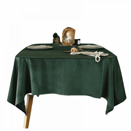 

Tablecloth Rectangle Premium Velvet Tablecloth Washable Polyester Wrinkle Resistant Table Overlay for Banquets Weddings Holiday Parties and More Occasions(70inche)