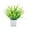 A003- Style C, variant on Artificial Plant Decor with White Square Pot - Faux Monstera Leaves in Realistic Looking Design - for Home Office Desk Shelf Living Room Decor