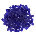 thumbnail image 2 of 250 piezas de mosaicos de vidrio de colores con formas cuadradas para niños. Azul oscuro, 2 of 9