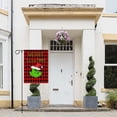 thumbnail image 3 of Christmas Garden Flag 12x18 Inch Christmas Outdoor Flag Vertical Double Sided Burlap Christmas Yard Sign Stink Stank Stunk Candy Design Flag for Winter Outside Garden Seasonal Holiday Party, 3 of 3