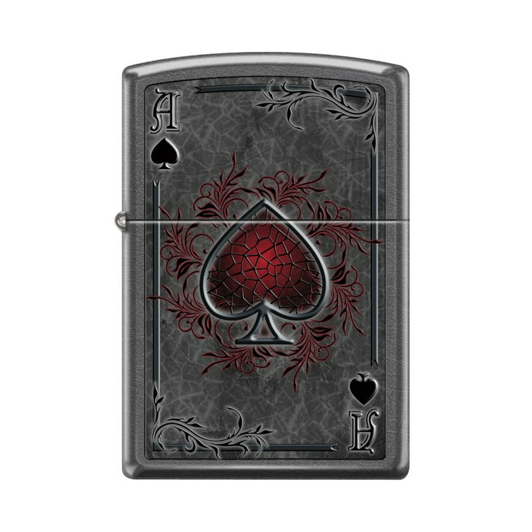 Zippo Custom Design Red Ace of Spade Card Windproof Collectible Lighter - USA Limited Edition & Rare Walmart.com