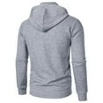 thumbnail image 6 of CQONEPT Men's Pullover Hooded 1/4 Zip Hoodies Fleece Sweatshirts Dressy Casual Going Out Clothes Gray 3XL, 6 of 6