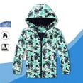 thumbnail image 3 of DHFJKG Boys Girls Waterproof Windbreaker Hooded Jackets Outdoor Zipper Coat Hoodies Breathable Lightweight Hiking Jacket For Children Youth Autumn Winter Cozy Outerwear, 3 of 3