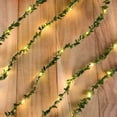 thumbnail image 1 of Guirnalda de oropel navideño, guirnalda de oropel artificial de color morado de 33 pies para decoración del hogar y fiestas navideñas, 1 of 2