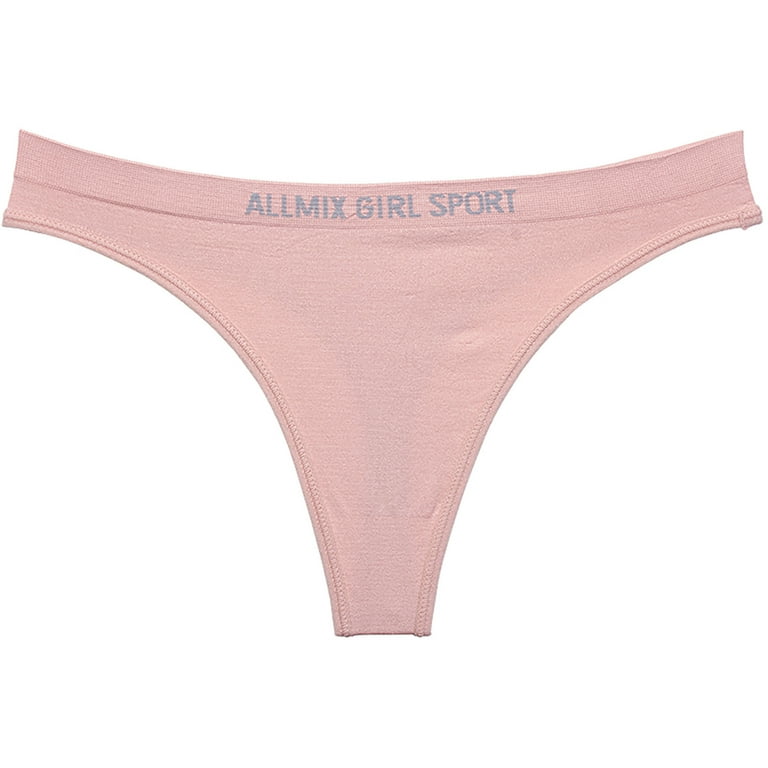 AnuirheiH Women Sexy Panties Sports Striped Low Waist Seamless Minimalist  Thong M-L Sale Clearance 