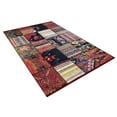 thumbnail image 4 of Coopersville Orange Patchwork Polyester Area Rugs for Living Room Washable Rugs Boho Moroccan Area Rug Soft Geometric Bohemian Carpet Distressed Indoor Rug for Bedroom Dining Room Office Nonslip Rug, 4 of 9