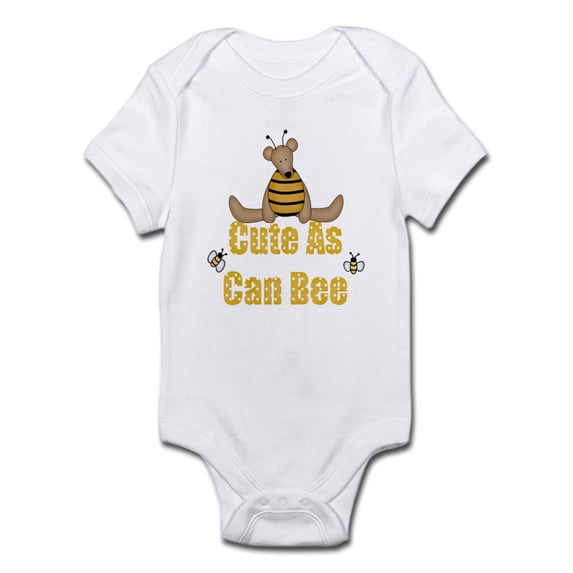 CafePress - Cute As Can Bee Infant Bodysuit - Baby Light Bodysuit