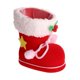 thumbnail image 2 of Botas De Navidad Botas De Navidad Decoración del árbol de Navidad adornos botas de Navidad flocado rojo bolsas de dulces, 2 of 7
