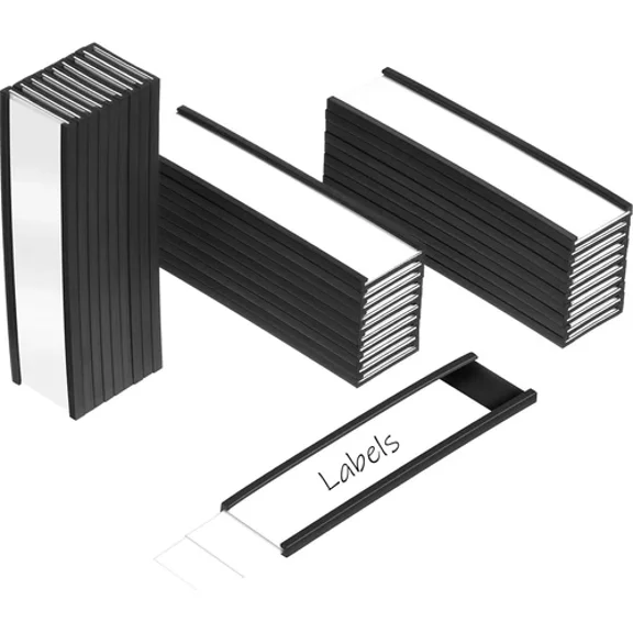 30 Pcs Magnetic Labels Holders Magnetic Tool Box Labels With 30 Pcs Protective F