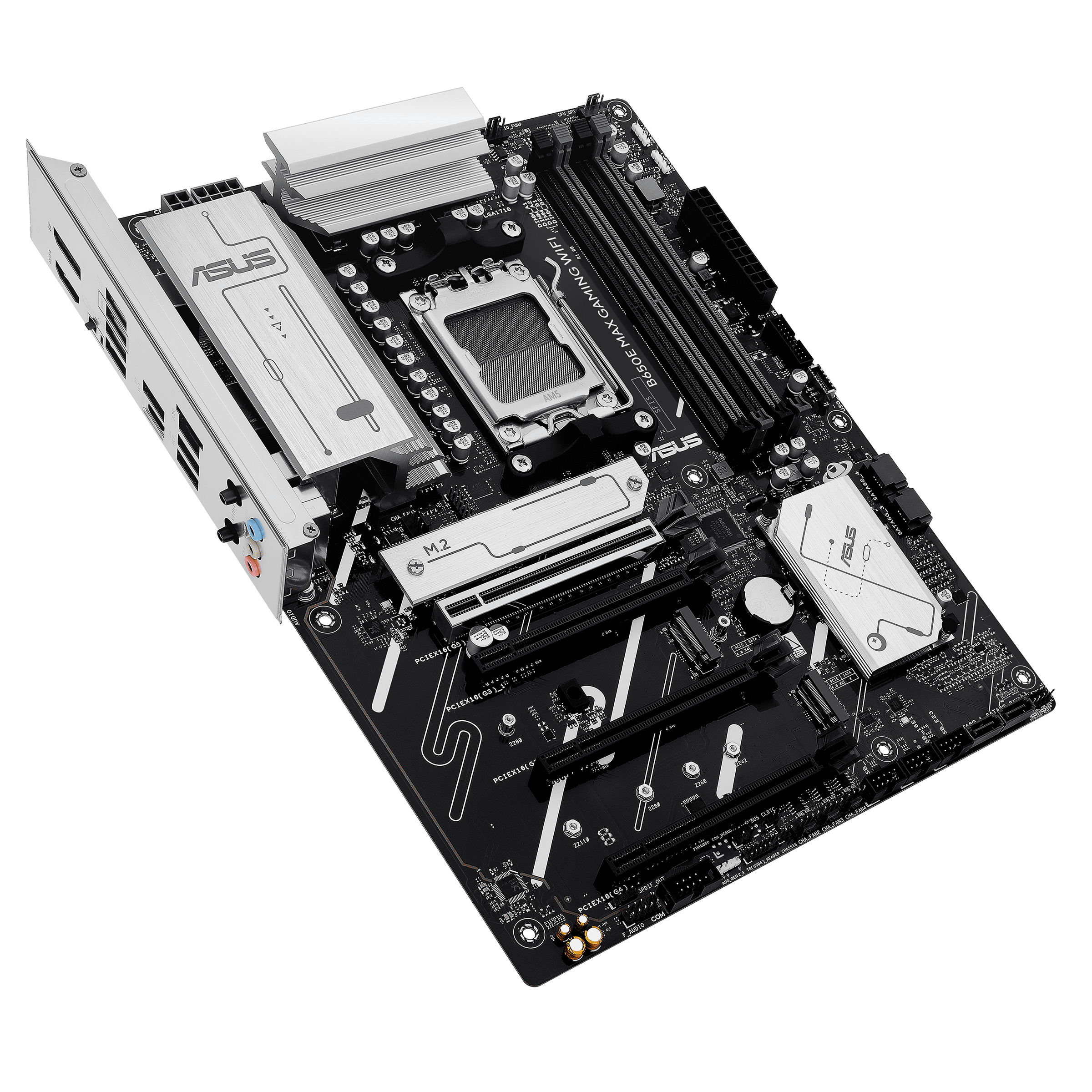 ASUS B650EM MAX Gaming WiFi Motherboard – AM5, DDR5, PCIe 5.0, Wi