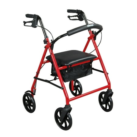 Drive Medical Steel Rollator Rolling Walker with 8