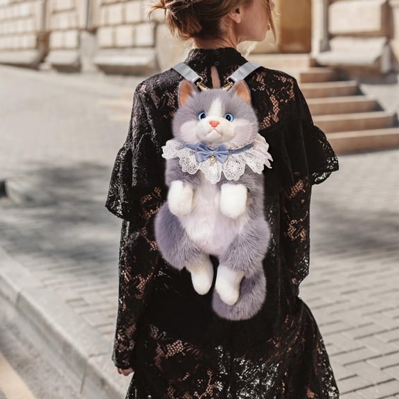 Sruoe Stuffed Animals, Easter Gifts for Kids, Cat Stuffed Animal Plush Toys, Gray Stuffed Animal & Plush Toy Soft Plush Kitty, Easter Gifts Toys Gifts Cute Stuffed Animals, Plush Dolls Girls Boys