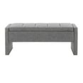 thumbnail image 5 of LUCKHAO Storage Bench , Modern Bed End Bench with Storage,Upholstered Large Foot Rest Stool, Comfy Window Vanity Bench for Living Room,Bedroom,Dorm,Coffee Table, 5 of 9