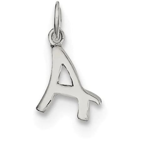 Sterling Silver Chain Slide Initial A Pendant