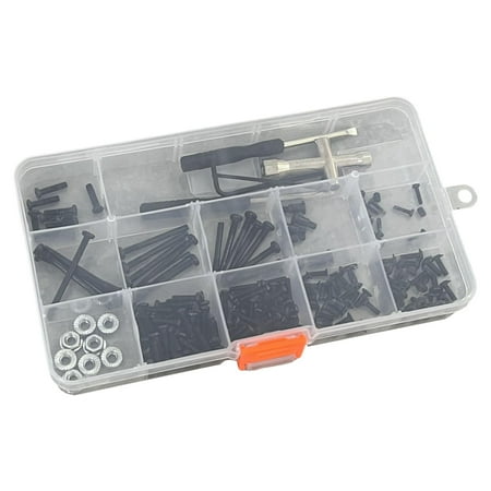

193 Pieces Metal RC Screw .5 for 104009 12401 1:10 1:12 Scale RC Cars Crawler Accessories Hobby Parts Replacement