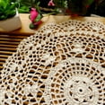 SPRING PARK White Handmade Crochet Doilies Cotton Table mats Lace Doilies Doily Round Lace
