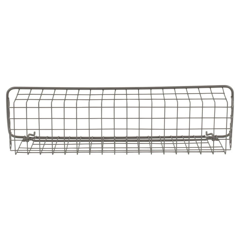 Spectrum Diversified Medium Pegboard & Wall Mount Basket, Wire Basket for Slatwall & Pegboard, Home & Garage Storage, Versatile Wall Organizer for Tools & More, Industrial Gray Spectrum Diversified Medium Pegboard & Wall Mount Basket, Wire Basket for Slatwall & Pegboard, Home & Garage Storage, Versatile Wall Organizer for Tools & More, Industrial Gray