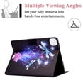 thumbnail image 4 of Allytech iPad Pro 11 inch 2021(3rd Gen)/2020(2nd Gen)/2018(1st Gen), Auto Sleep Wake Flexible Slim Back Cover PU Leather Wallet Folio Card Slots Protective Case for iPad Pro 11", Butterfly & Floral, 4 of 6