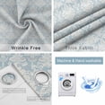 thumbnail image 4 of Blue Ethnic Boho Blackout Curtains for Bedroom/Living Room, Thermal Insulated Kitchen Curtains, Vintage Mexican Flowers Southwestern Grommet Darkening Window Treatment Drapes 42"x84"x2, 4 of 8