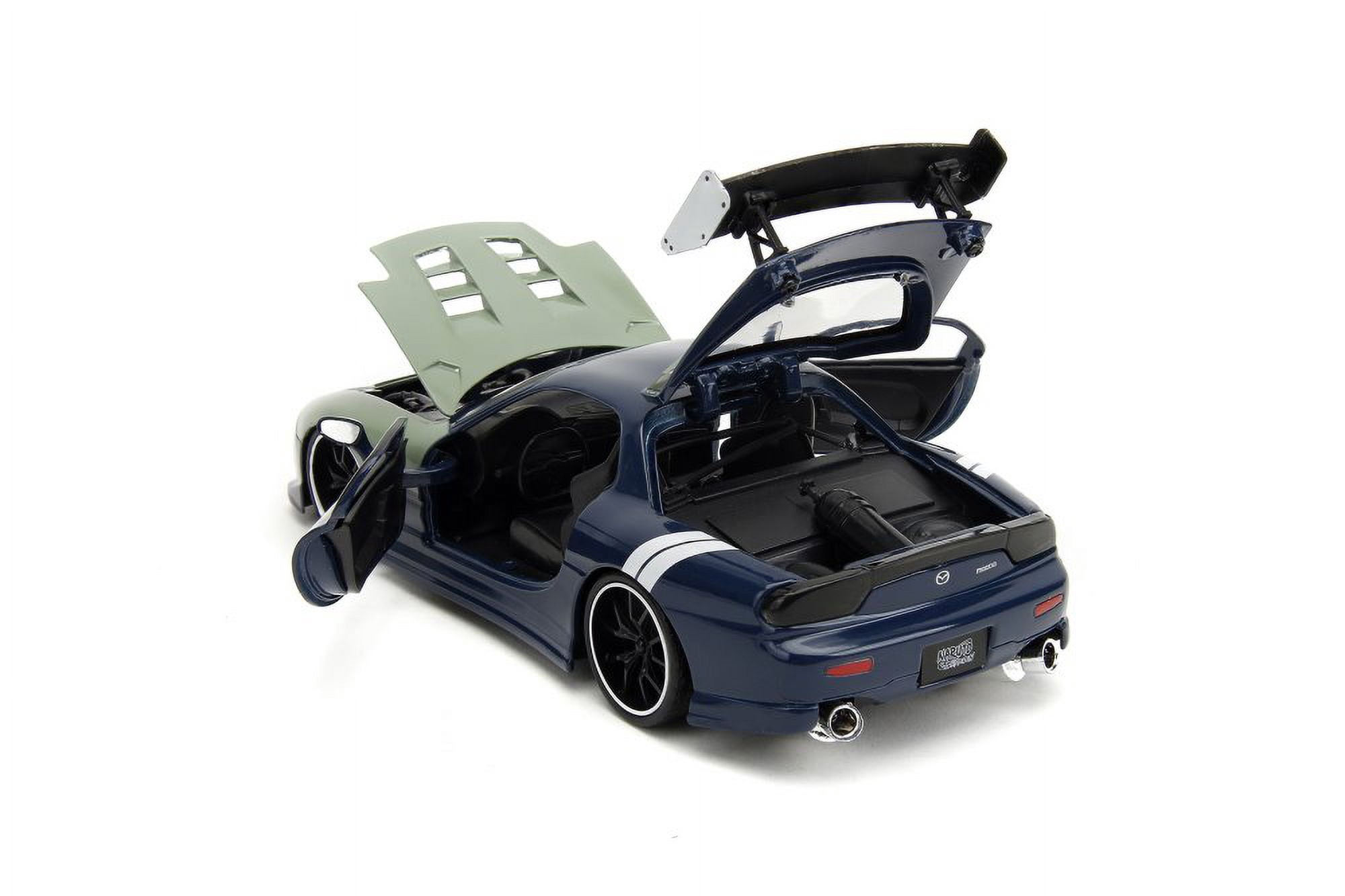 Jada Toys 1993 Mazda RX-7 w/ Kakashi Hatake Naruto Figure, 1/24
